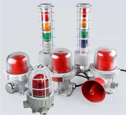 Alarme acustico e visivo a luce a led impermeabile all'esplosione 5-40W 180DB con 150 volte/min