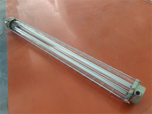 Apparecchio di illuminazione fluorescente antideflagrante certificato ATEX per aree pericolose