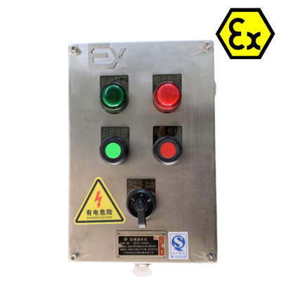 2 mm Ex D E IIC T6 IP66 WF2 Pannello di controllo a prova di fiamma