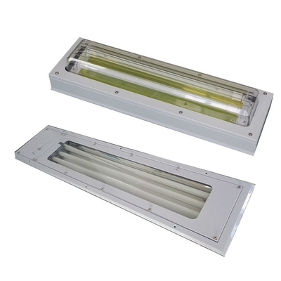 Fabbricazione di luci fluorescenti a prova di esplosione in GRP di plastica intera 100lm/w Efficienza luminosa 120-140° Angolo di fascio