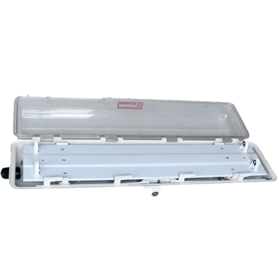 IP66 WF2 Luce fluorescente a prova di esplosione per aree pericolose GRP di plastica intera 2*18w/2*36w