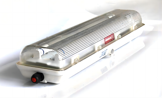Lampada fluorescente a LED antideflagrante in acciaio inossidabile IP66 per tubi T5 T8 Atex