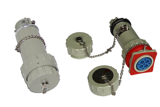 IP66 Livello di protezione di prova di esplosione presa e presa di corrente nominale 63A dotato di un nucleo in argento rivestito di ottone adatto per ambienti pericolosi