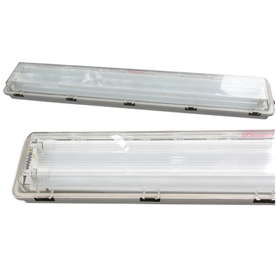 2x48" luce a tubo a LED a prova di esplosione 115lm/W alloggiamento ABS per aree industriali pericolose