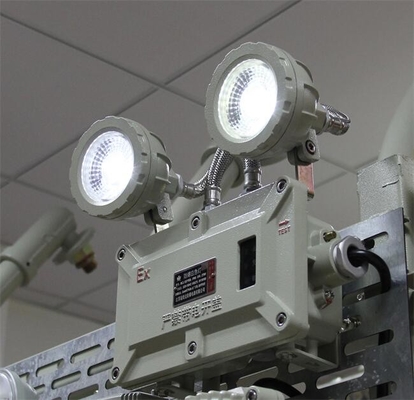 2*4,5w doppio faro di emergenza per parete montato ATEX LED luce a prova di esplosione luce di emergenza per luoghi pericolosi
