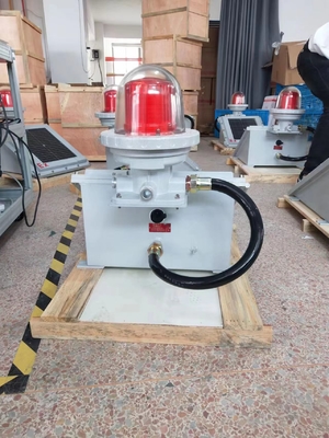 Luce di segnalazione di ostacolo visiva e acustica marina a energia solare da 12V, versatile e impermeabile IP66, per la prevenzione di ostacoli aerei