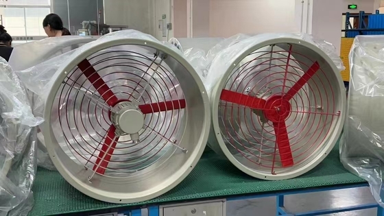 Ventilatore di scarico intrinsecamente sicuro 200-750mm WF2 IP54 Ex Db IIC T4 Gb gas di olio chimico utilizzato