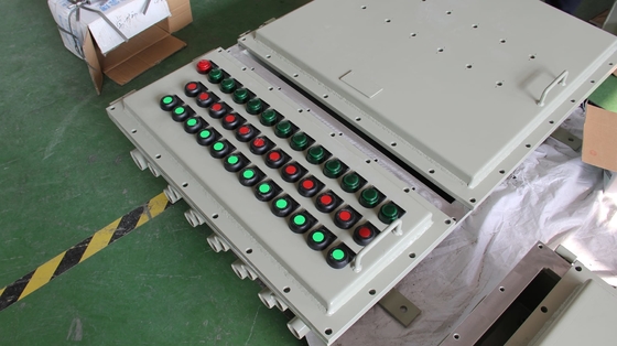 Pannelli di controllo a prova di esplosione a prova di fiamma a 2 mm montati a parete con livello di protezione IP66 WF2 certificati da ATEX