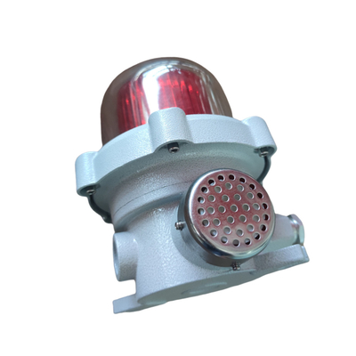 Avvertenza a prova di esplosione luci d'allarme acustiche e visive di grado industriale ATEX per luoghi pericolosi 120-180DB