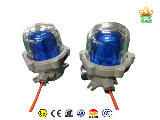 Zona 1 2 Alarme a prova di esplosione Lampada visiva acustica luminosa ATEX IP66 WF2 OEM Disponibile 40Watt