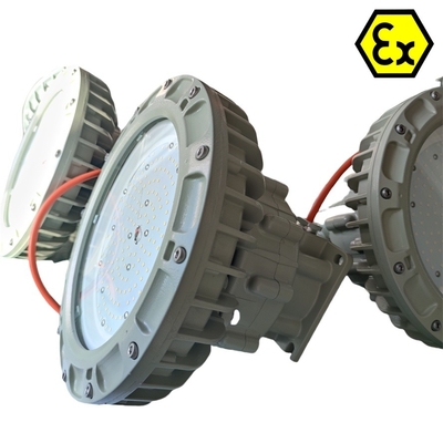 ATEX Sicurezza a prova di esposizione LED Illuminazione a baia alta impermeabile IECEx RoHS certificato per l'industria chimica pericolosa 3500lm 170W