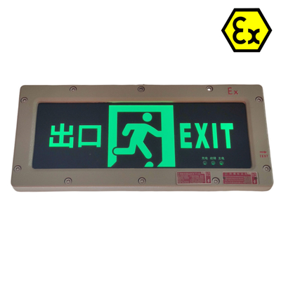 ATEX / IECEx / RoHS / CNEX / ISO9001 Certificato Compatto a prova di esplosione 180min Luci di uscita di emergenza CRI ≥70 Personalizzabili per le aree pericolose