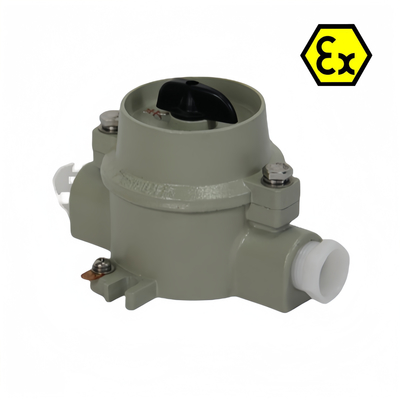 ATEX IP66 Interruttore di illuminazione a prova di fiamma a prova di esplosione anticorrosione 380VAC 220VAC