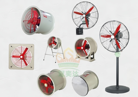 Ventilatore di scarico a prova di scintilla a prova di esplosione da 4 pollici per ventilazione
