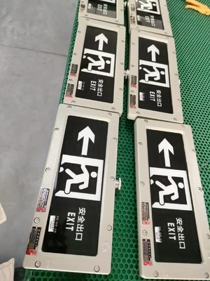 4500-6500K Emergency Flameproof Exit Light 2*3Watt 220VAC 24/36VDC Montato a parete/suolo
