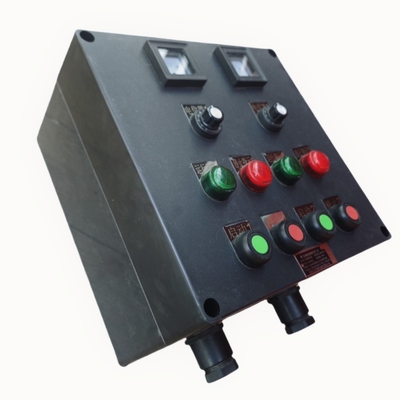 380V a prova di fiamma a prova di GRP stazione di controllo CNEX ATEX approvato Entro tutto il cavo in plastica personalizzabile per Offshore Onshore Zone1 Zone2