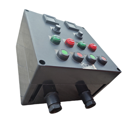 380V a prova di fiamma a prova di GRP stazione di controllo CNEX ATEX approvato Entro tutto il cavo in plastica personalizzabile per Offshore Onshore Zone1 Zone2