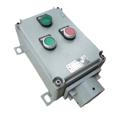 220V 380V Buttone di controllo a prova di esplosione Stazione di controllo di grado marino di alluminio IP66 anticorrosione con ingresso di cavo personalizzato sicuro durevole per ZONE1 ZONE2 ZONE21 ZONE22