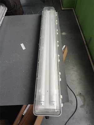 2*54W Luce fluorescente anti-esplosiva ATEX IECEx Certificata impermeabile WF2 100lm/w Efficienza luminosa Montaggio del soffitto per la zona 21 22 1 2