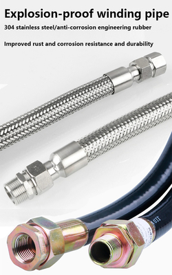 Ex Proof Flexible Pipe Conduit ATEX Certificato IP66 WF2 Gomma Acciaio inossidabile