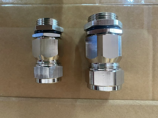 ATEX Ex Proof Cable Gland -20.C a 80.C Shell d'argento liscio certificato IECEx