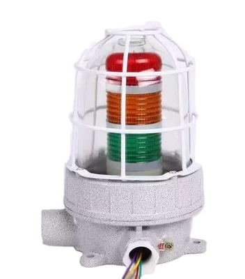 Lampade di allarme a prova di esplosione montate sul soffitto con classificazione IP66 e tempo di avvio di emergenza di 0,3 s
