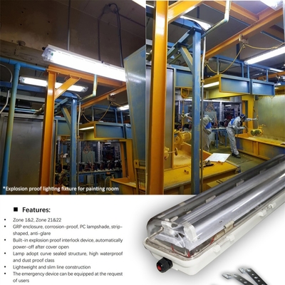 ATEX IECEx Explosion Proof Linear Fluorescent Light | High Durability, Wide Beam Angle – Ideal for Petrochemical & Mining Plants