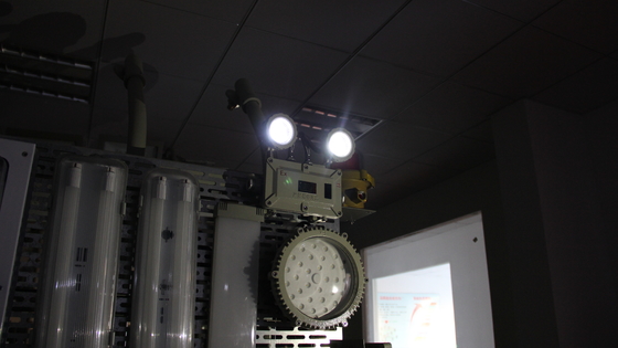 Lampada antideflagrante Luce di emergenza Due teste regolabili Luce Led di emergenza antincendio antideflagrante con batteria ricaricabile