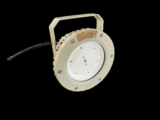 Lampada LED industriale antideflagrante per capannoni industriali, IP66 impermeabile, 100W-200W, con certificazione ATEX CNEX per applicazioni in zone pericolose 1 e 2