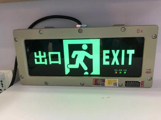 Segnaletica di uscita di emergenza antideflagrante ATEX di alta qualità, luci di avvertimento con motivi personalizzabili, luce di segnaletica di uscita antideflagrante per Zona 1 Zona 2