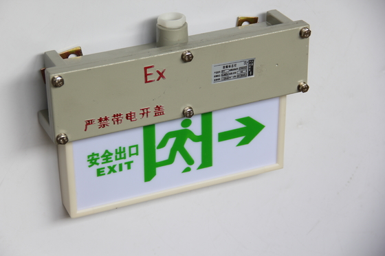 ATEX in acciaio inossidabile a prova di esplosione EXIT Sign Light con 90min di backup di generazione di energia marina e offshore