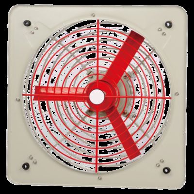 Ventilatore di scarico a prova di esplosione ad alta efficienza 120-750w con dispositivo di ammortizzazione delle vibrazioni per ambienti pericolosi