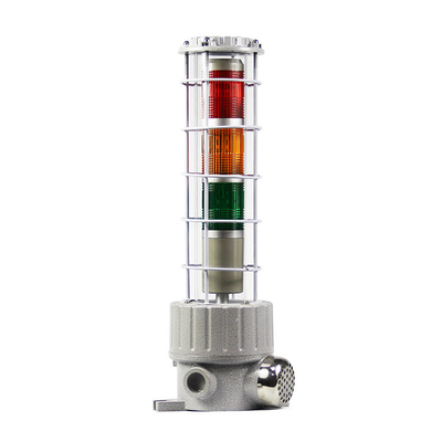 Luci di allarme antideflagranti Divisione 1 con paralume interno in rosso, giallo, blu e altri colori, Decibel 120-180DB