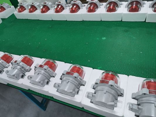 High Decibe Aluminium Alloy Warning Alarm Red Yellow Flashing Audible Visual Explosion-Proof IP66 Durable Mine Chemical