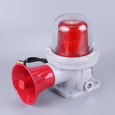Lampade di allarme acustiche e visive a prova di esplosione a LED per ambienti industriali con frequenza di lampeggiamento di 150 volte/minuto