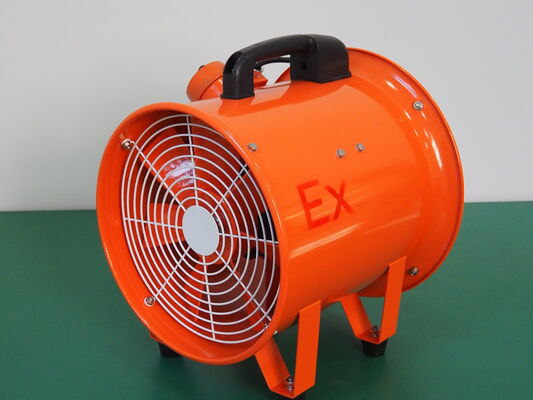 Ventilatore assiale portatile antideflagrante da 10000 m³/h con tubo FLESSIBILE statico per ventilazione di serbatoi, certificato ATEX