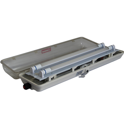 Lampada fluorescente a LED antideflagrante in acciaio inossidabile IP66 per tubi T5 T8 Atex