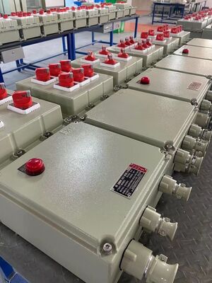 Scatola di derivazione antideflagrante per installazione a parete, custodia elettrica impermeabile IP66 che offre protezione in ambienti industriali pericolosi